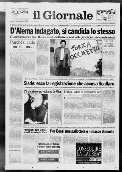 Il giornale : quotidiano del mattino